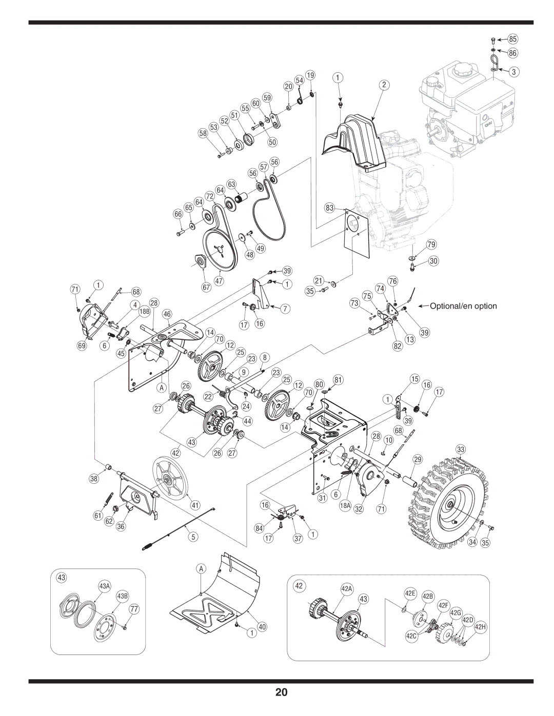 White Outdoor 769-04211 warranty Optional/en option, 42C 