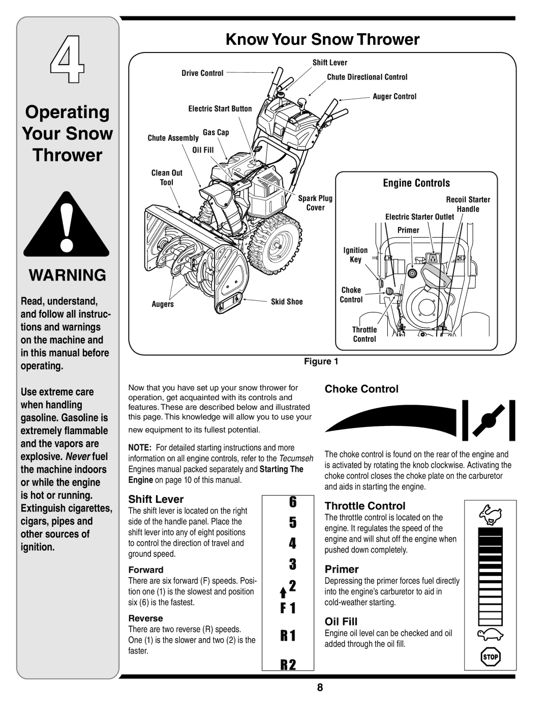 White Outdoor L-Syle warranty Operating, Your Snow Thrower 