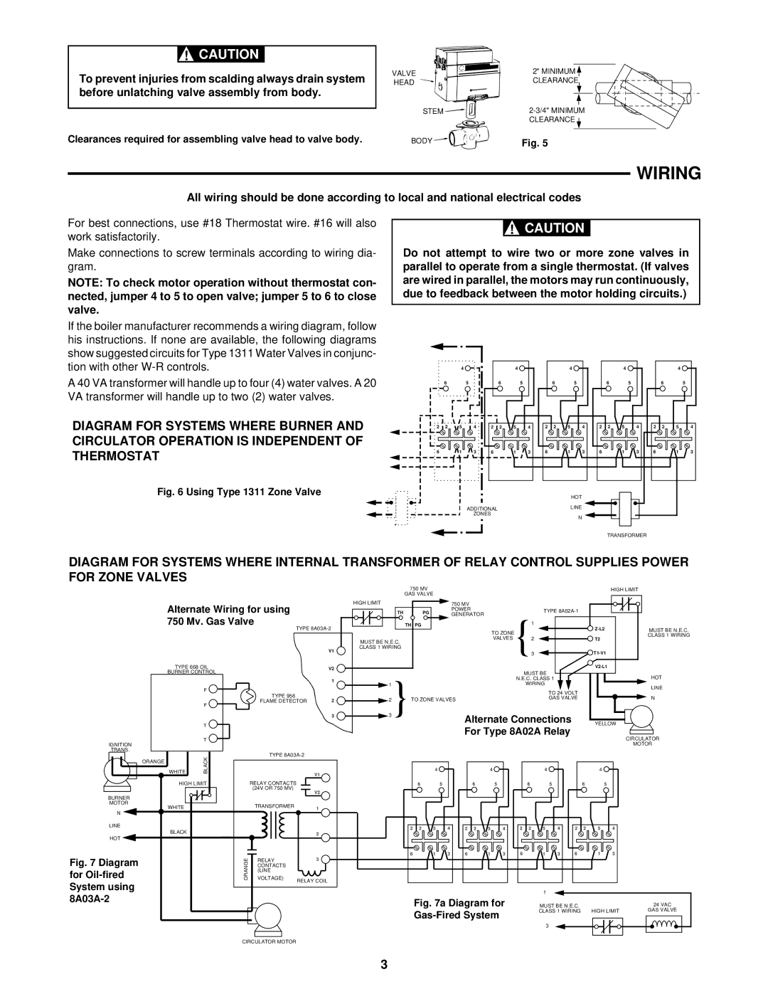 White Rodgers 1311 installation instructions Wiring 