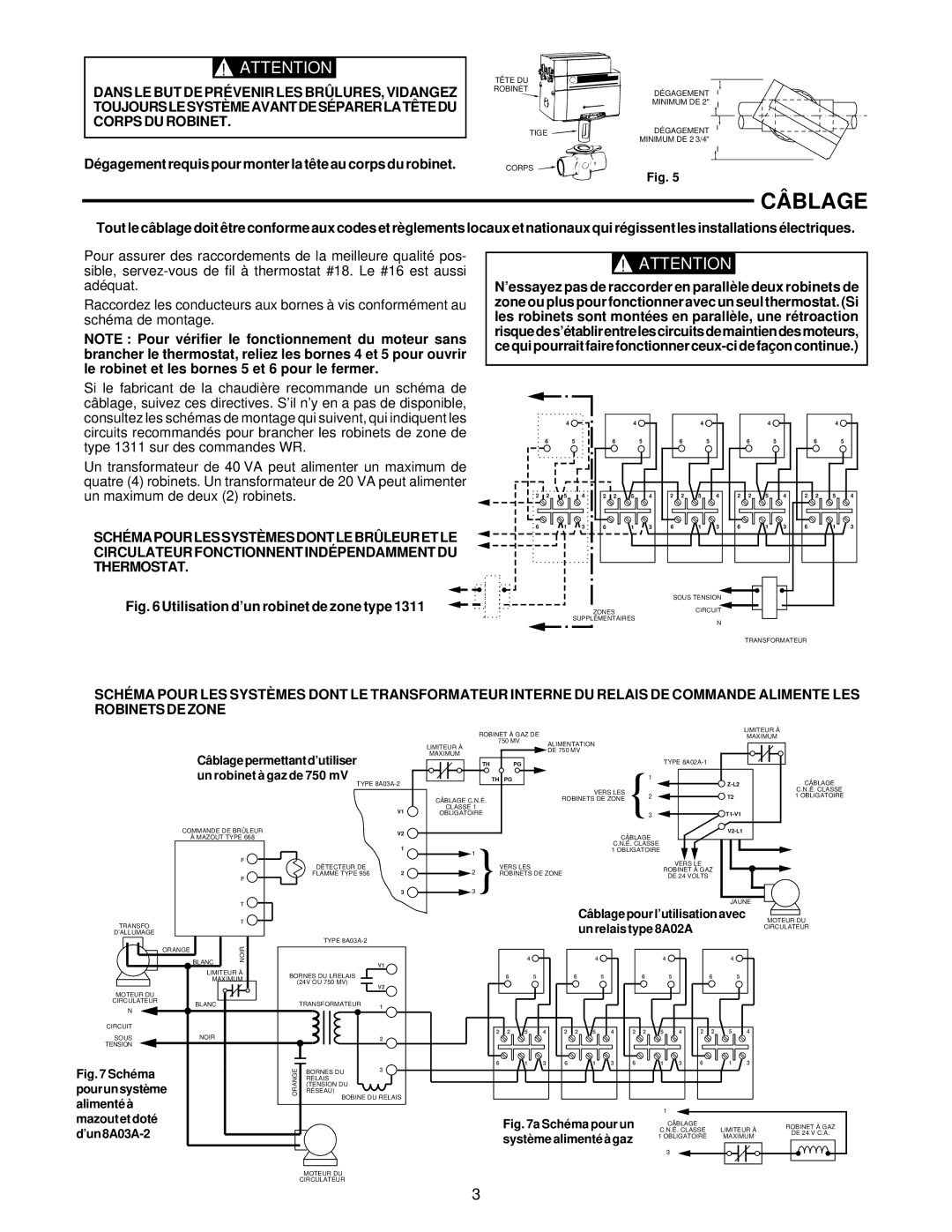 White Rodgers 1311 installation instructions Câblage 