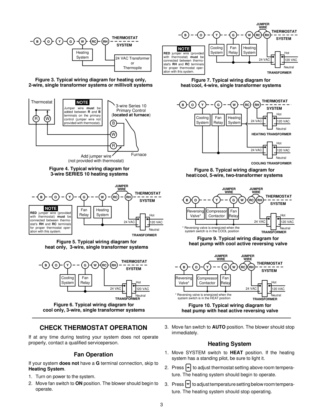 White Rodgers 1F80-51 specifications Check Thermostat Operation, Fan Operation, Heating System 