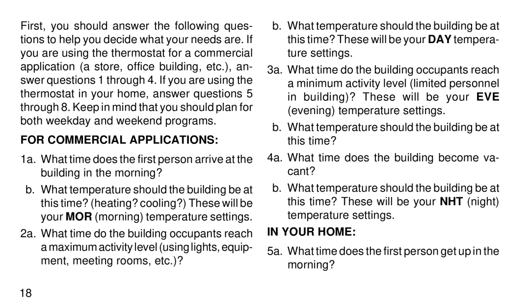 White Rodgers 1F91-71 manual For Commercial Applications, Your Home 