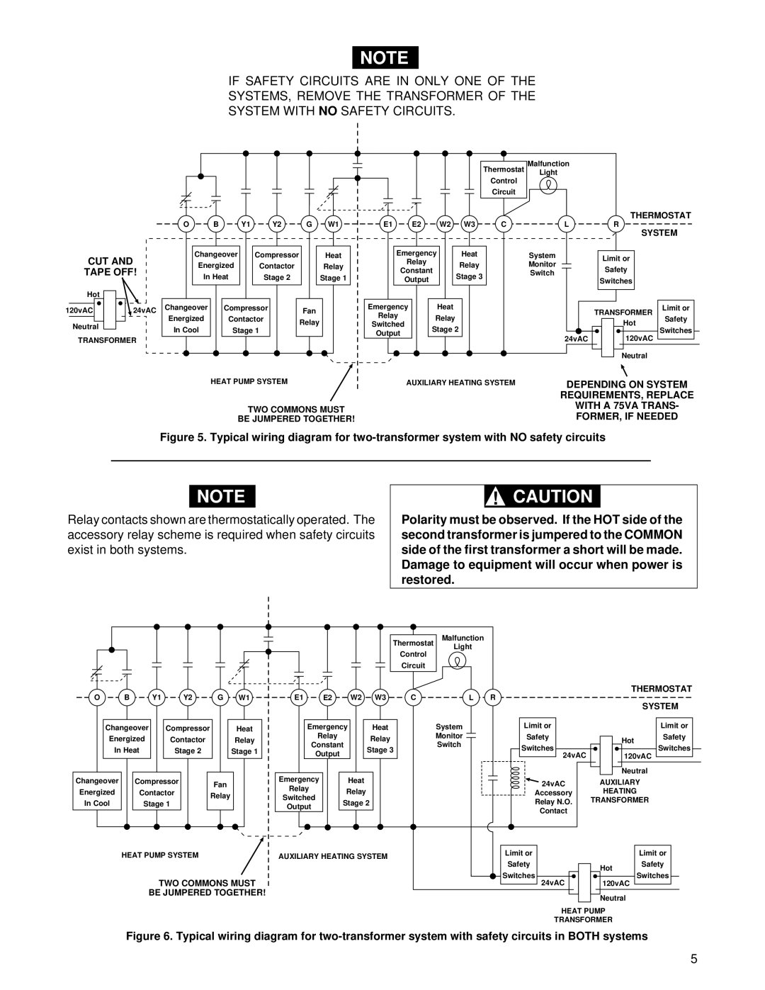 White Rodgers 1F92-71 installation instructions Depending on System REQUIREMENTS, Replace with a 75VA Trans 