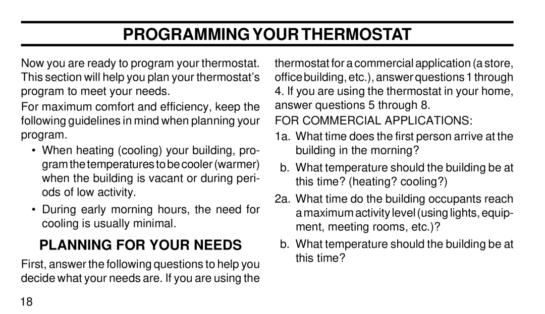 White Rodgers 1F94W-71 manual Programming Your Thermostat 