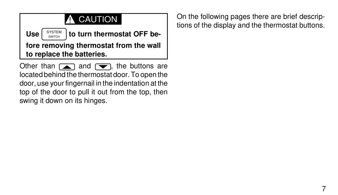 White Rodgers 1F97-51 manual Use, To turn thermostat OFF be 