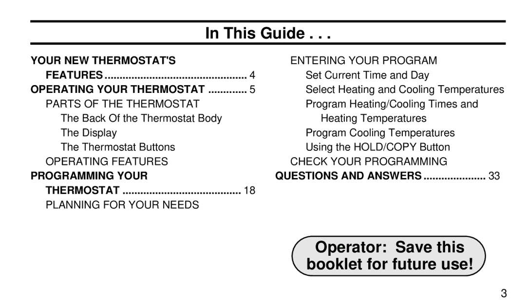 White Rodgers 1F97-71 manual Your NEW Thermostats, Set Current Time and Day, Programming Your 