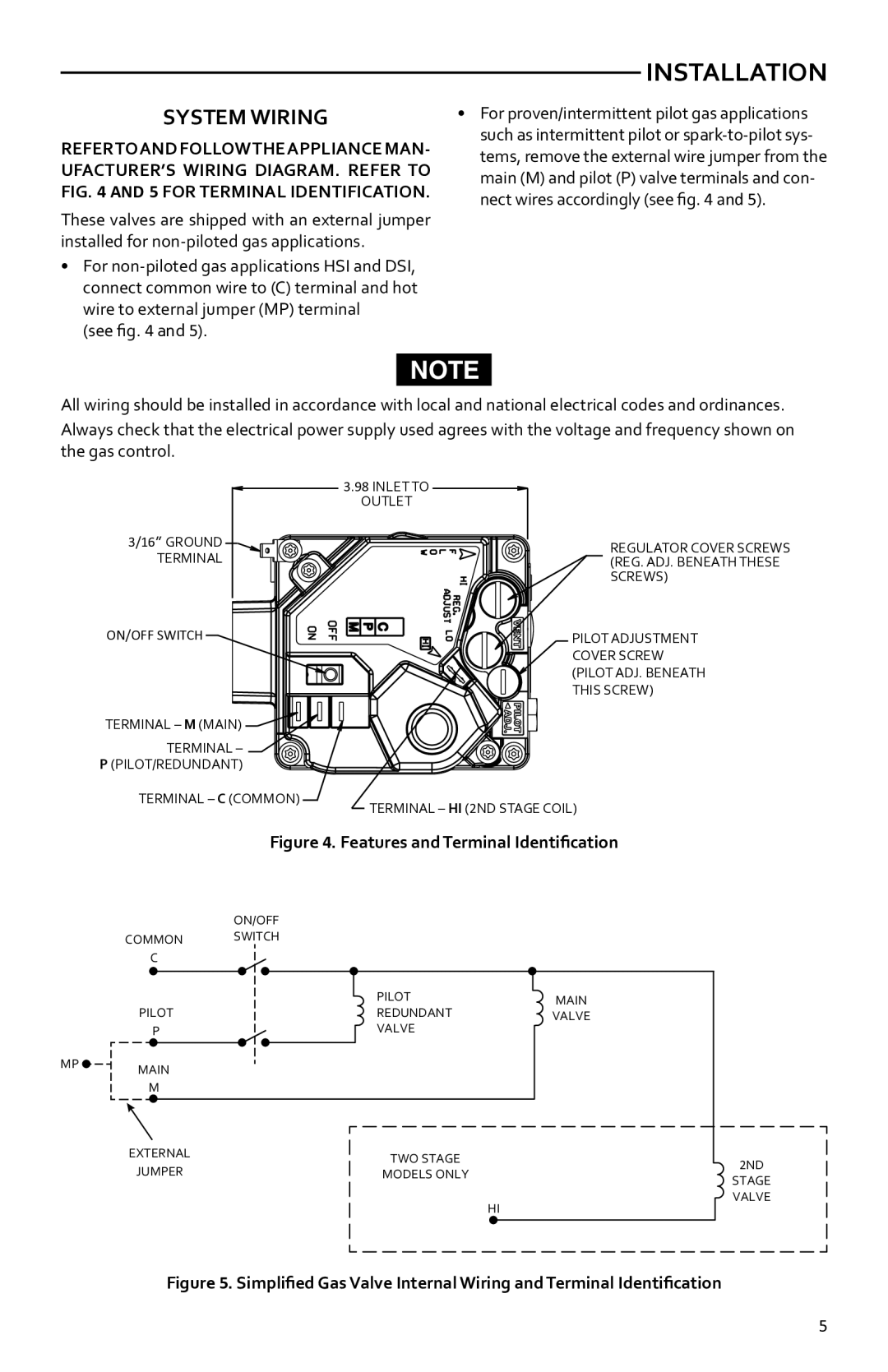 White Rodgers 36h installation instructions System Wiring, See 