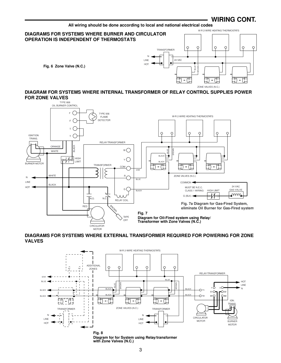 White Rodgers 37-6334a installation instructions Zone Valve N.C 