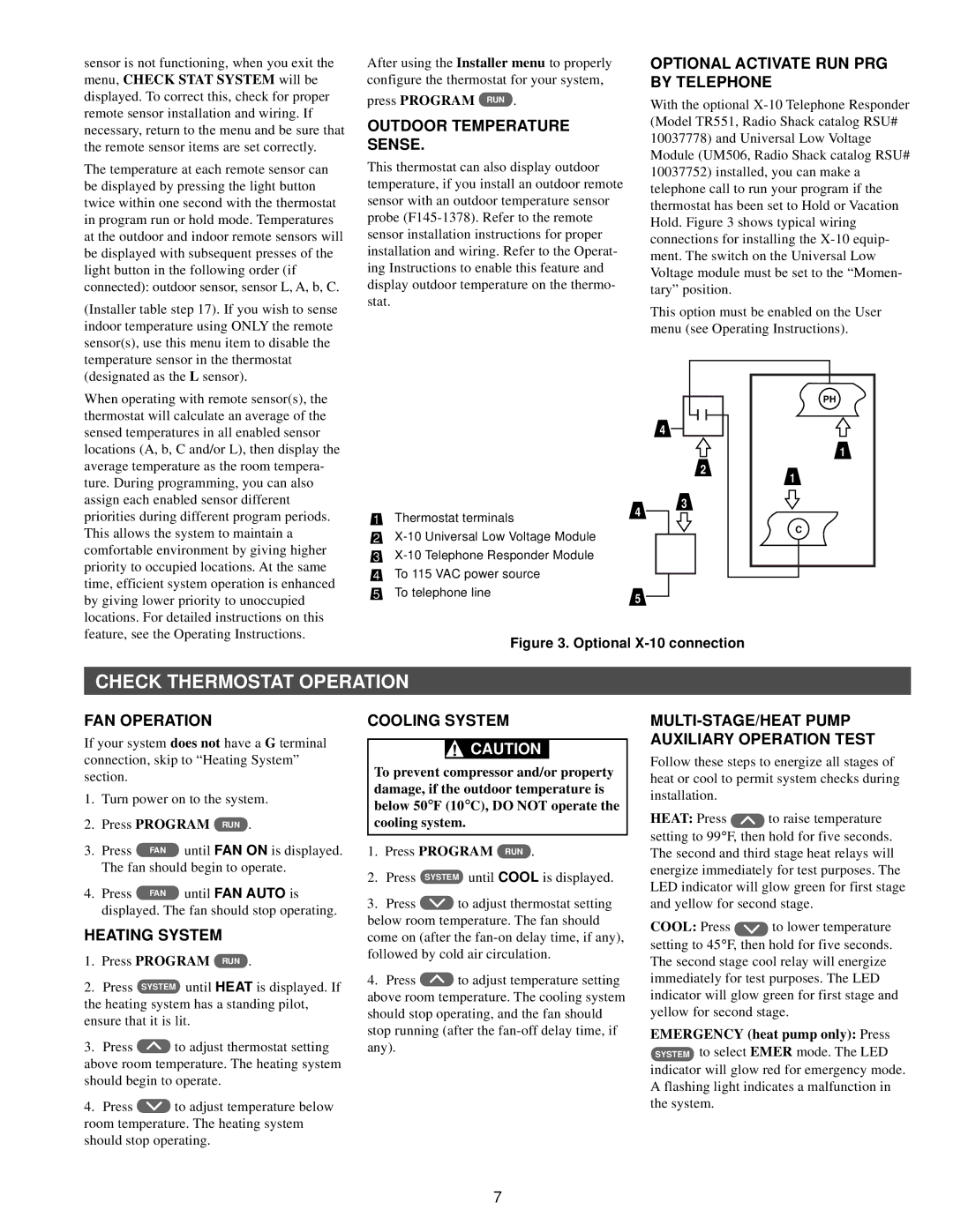 White Rodgers 90 SERIES specifications Check Thermostat Operation 