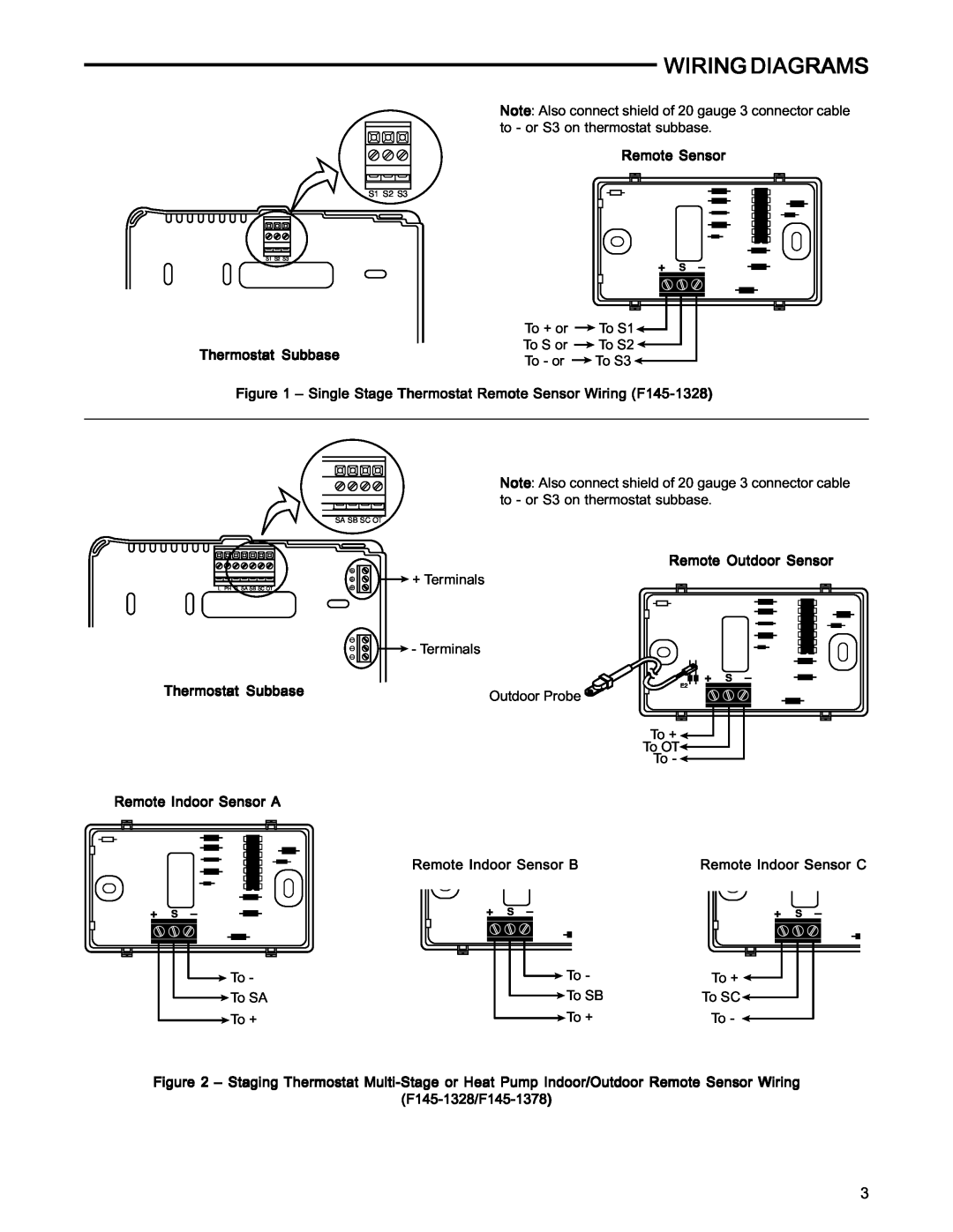 White Rodgers F145-1328, F145-1378 specifications Wiring Diagrams 