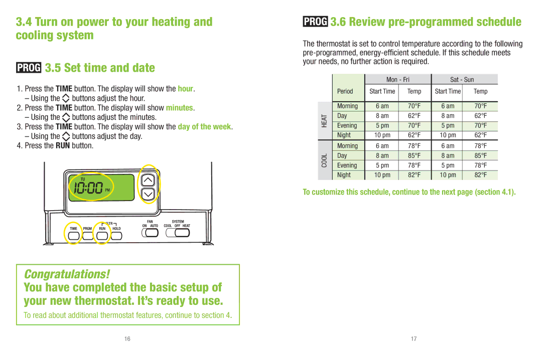 White Rodgers P200 installation instructions Congratulations 