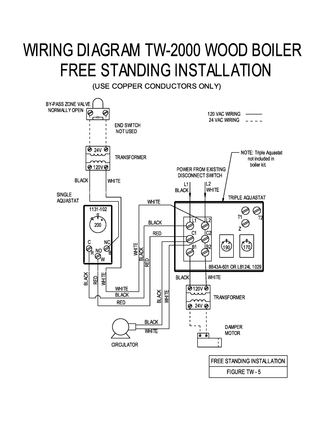 White Rodgers TW2000 owner manual 