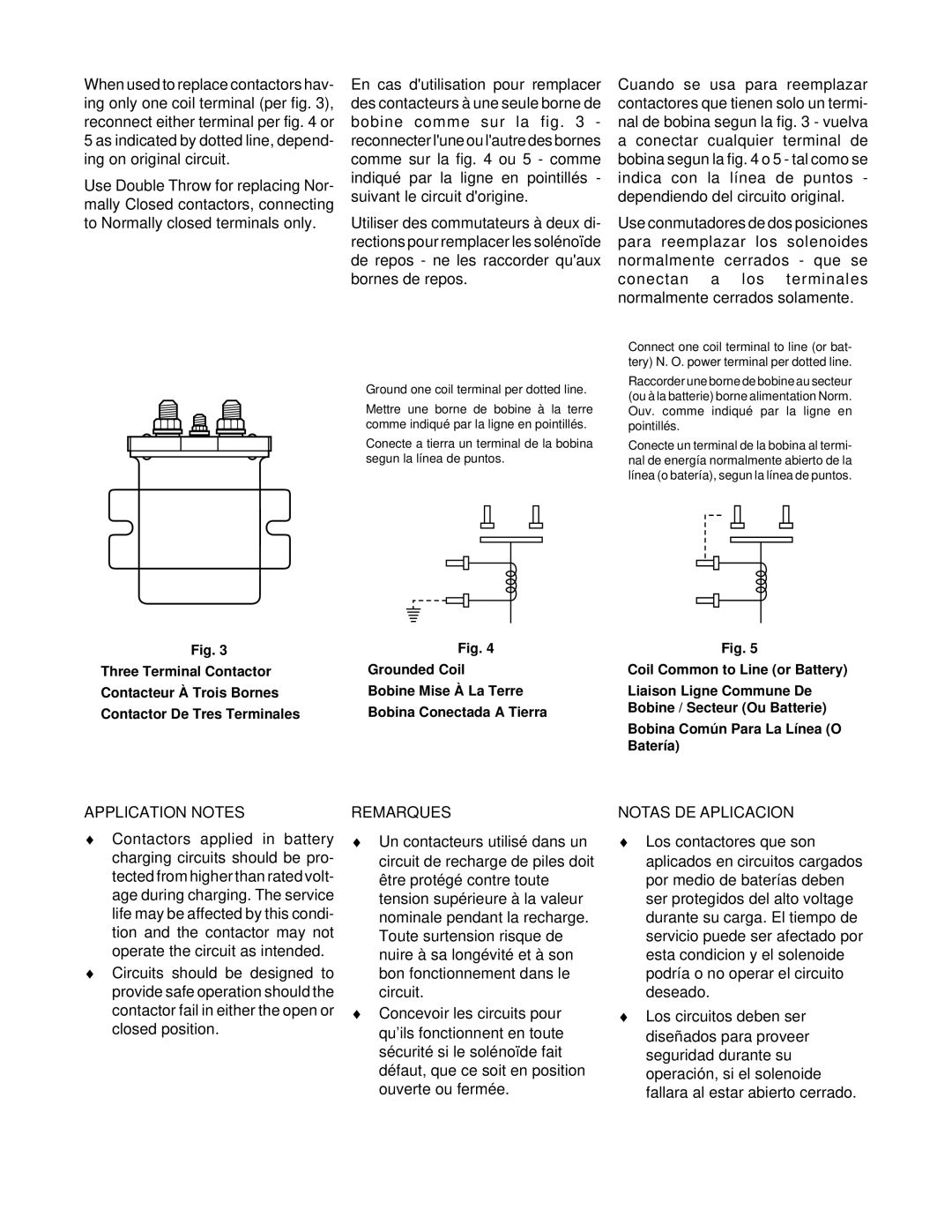 White Rodgers type 586, 37-6349A specifications Application Notes, Remarques 