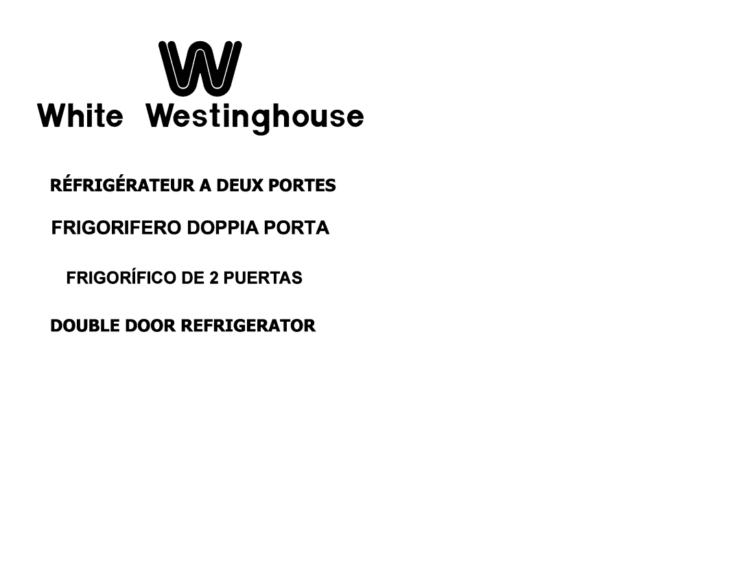 White-Westinghouse WD238B manual 