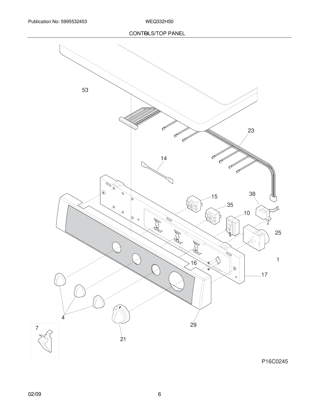 White-Westinghouse WEQ332HS0 installation instructions P16C0245 