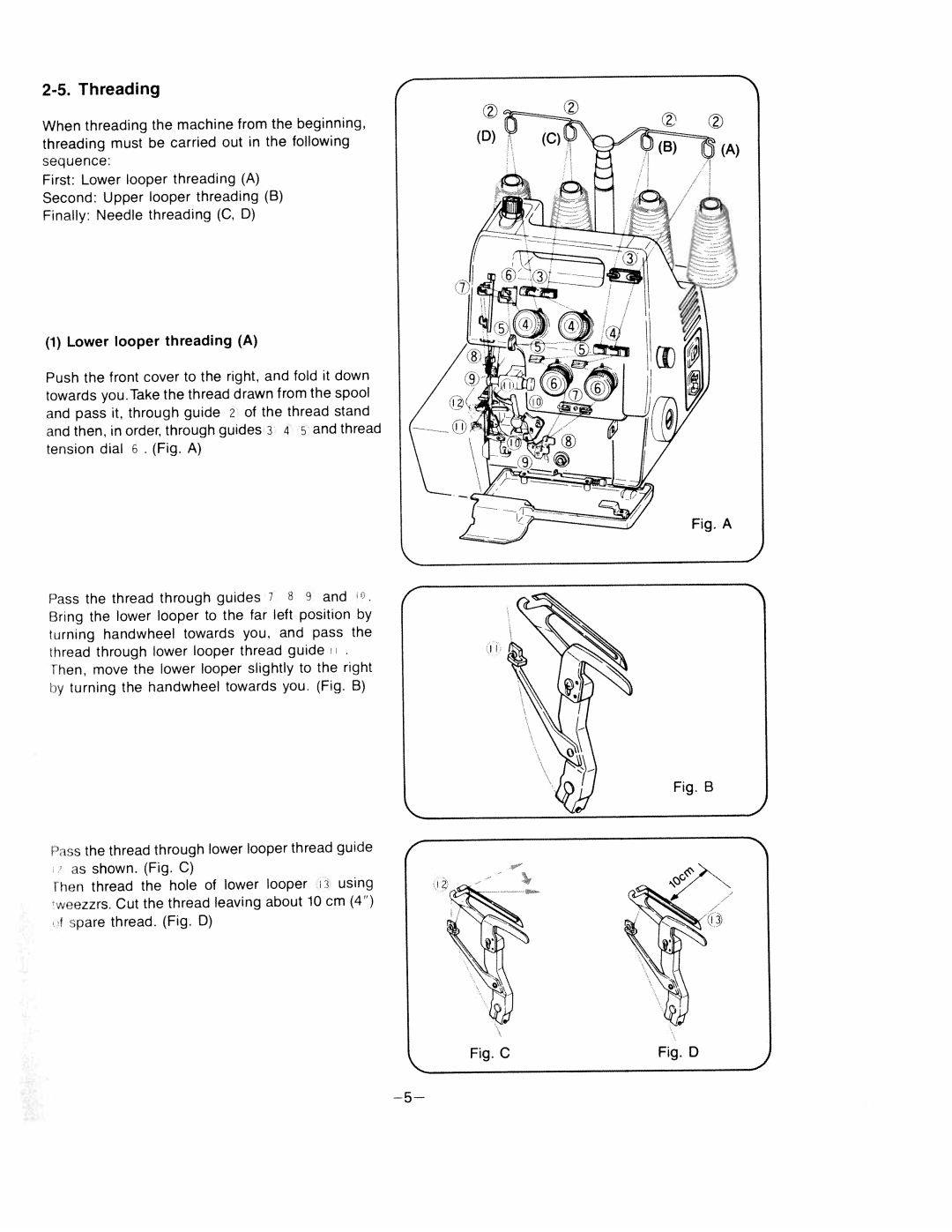 White-Westinghouse WW-6000 manual Sequence, Looper Threading, Pass 