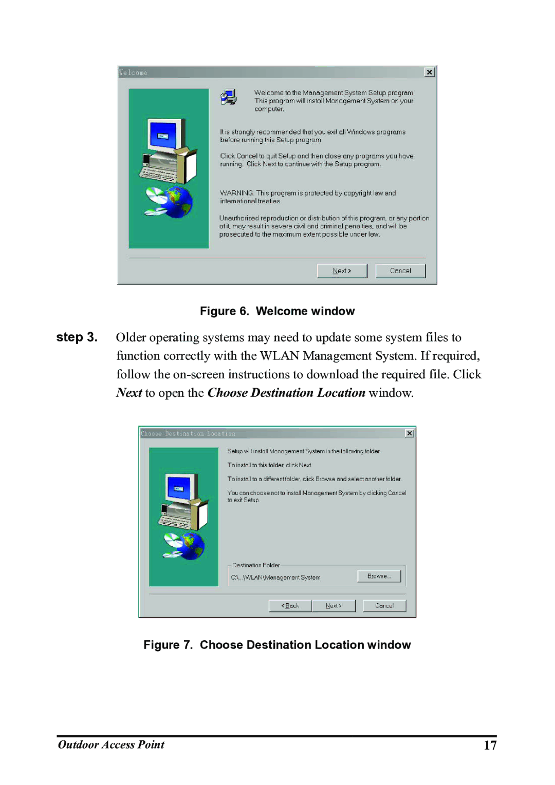 WHP Wireless WHP-1130, WHP-1120, WHP-1100 user manual Welcome window 