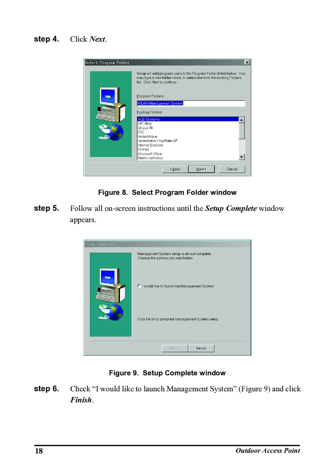 WHP Wireless WHP-1120, WHP-1100, WHP-1130 user manual Click Next 