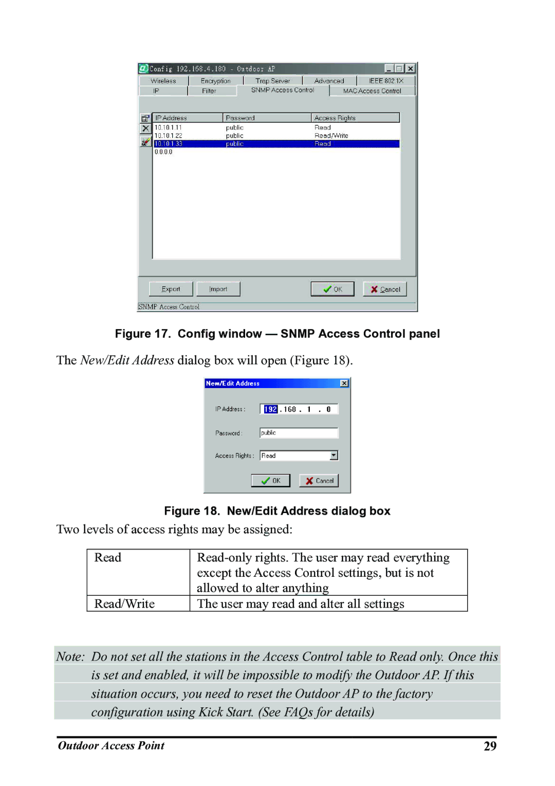 WHP Wireless WHP-1130, WHP-1120, WHP-1100 user manual New/Edit Address dialog box will open Figure 