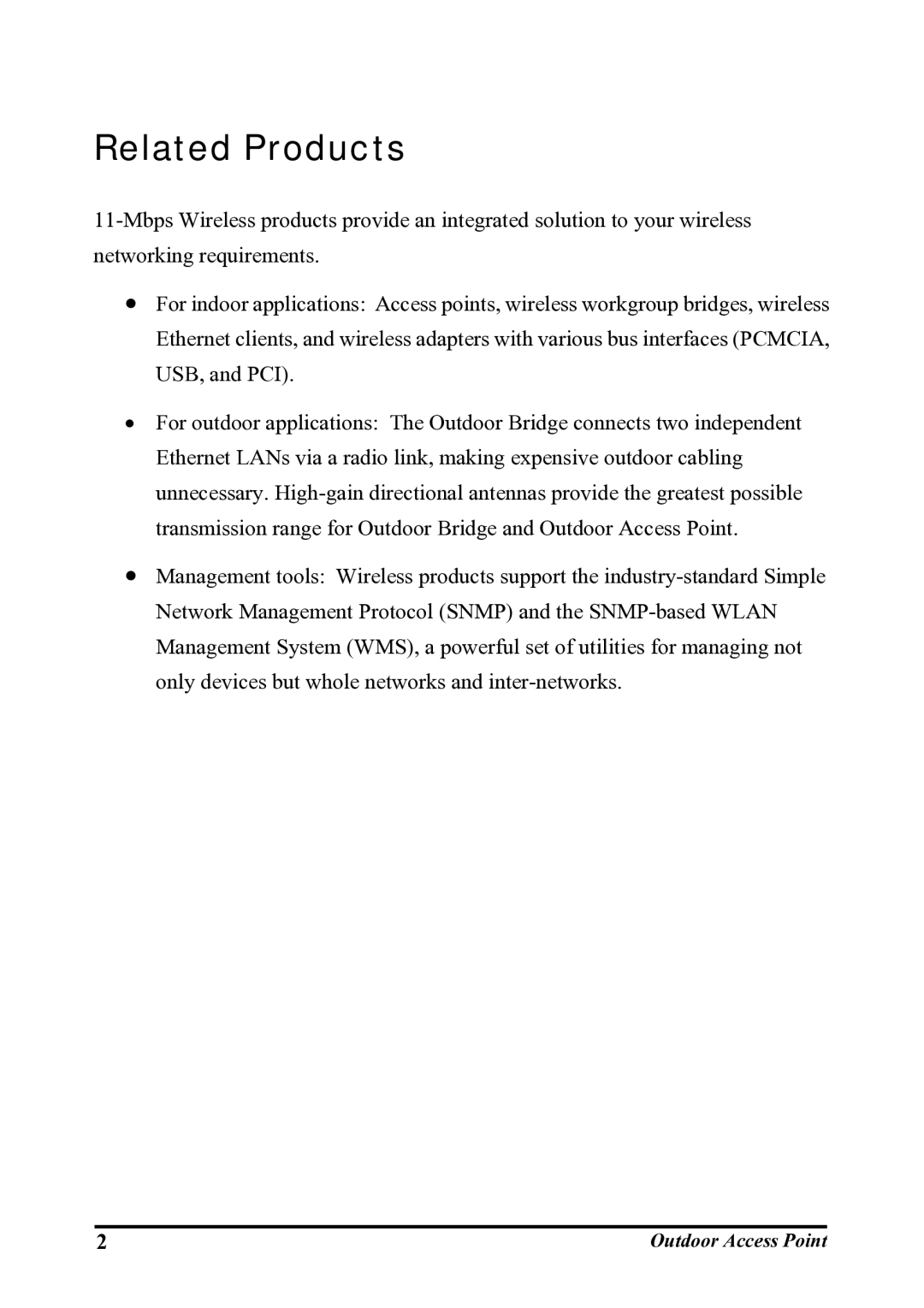 WHP Wireless WHP-1130, WHP-1120, WHP-1100 user manual Related Products 