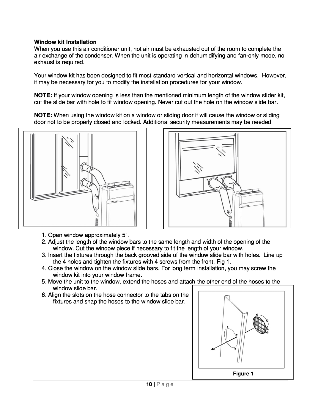 Whynter ARC-12SDH instruction manual Window kit Installation 