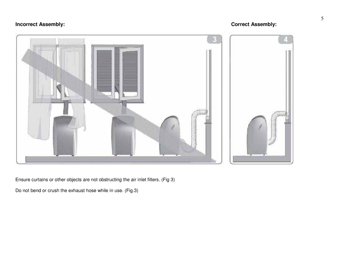 Whynter ARC-13PG instruction manual Incorrect Assembly Correct Assembly 