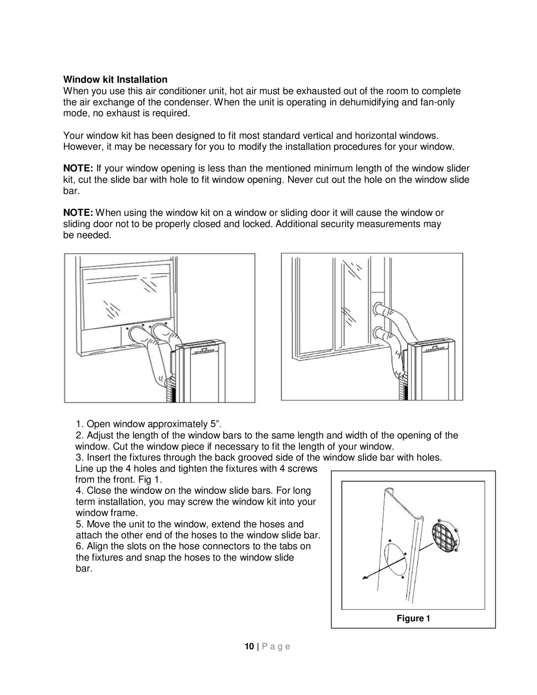 Whynter ARC-14SH instruction manual Window kit Installation 