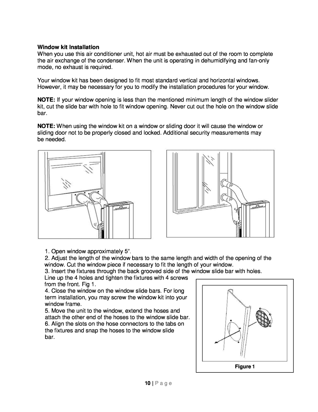 Whynter ARC-14SH instruction manual Window kit Installation 