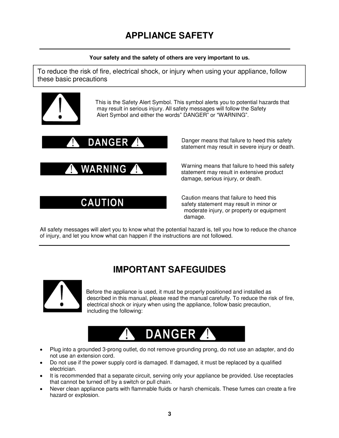 Whynter BWR-33SD, BWR-18SD instruction manual Appliance Safety, Important Safeguides 