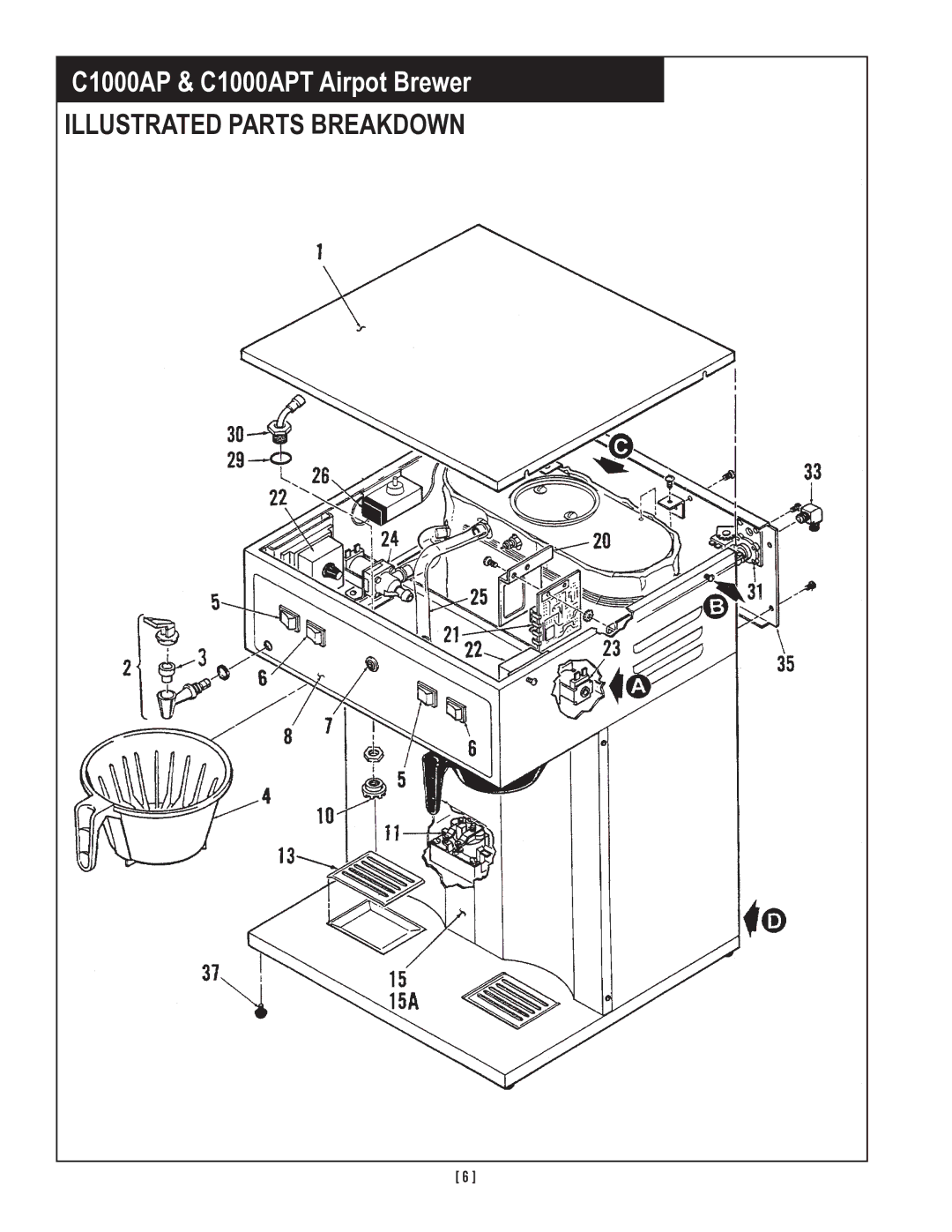 Wibur Curtis Company C1000APT service manual Illustrated Parts Breakdown 