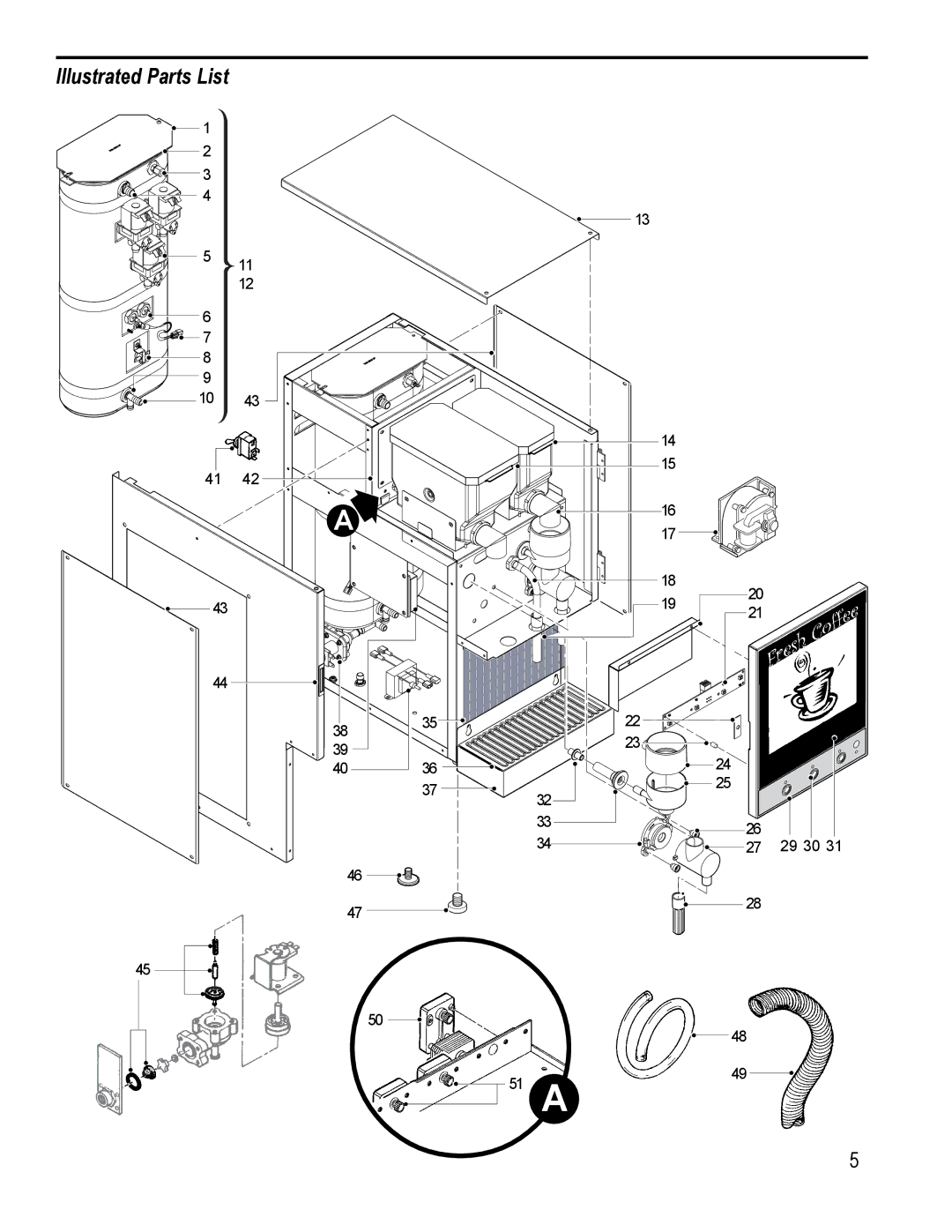 Wibur Curtis Company SD2 specifications Illustrated Parts List 