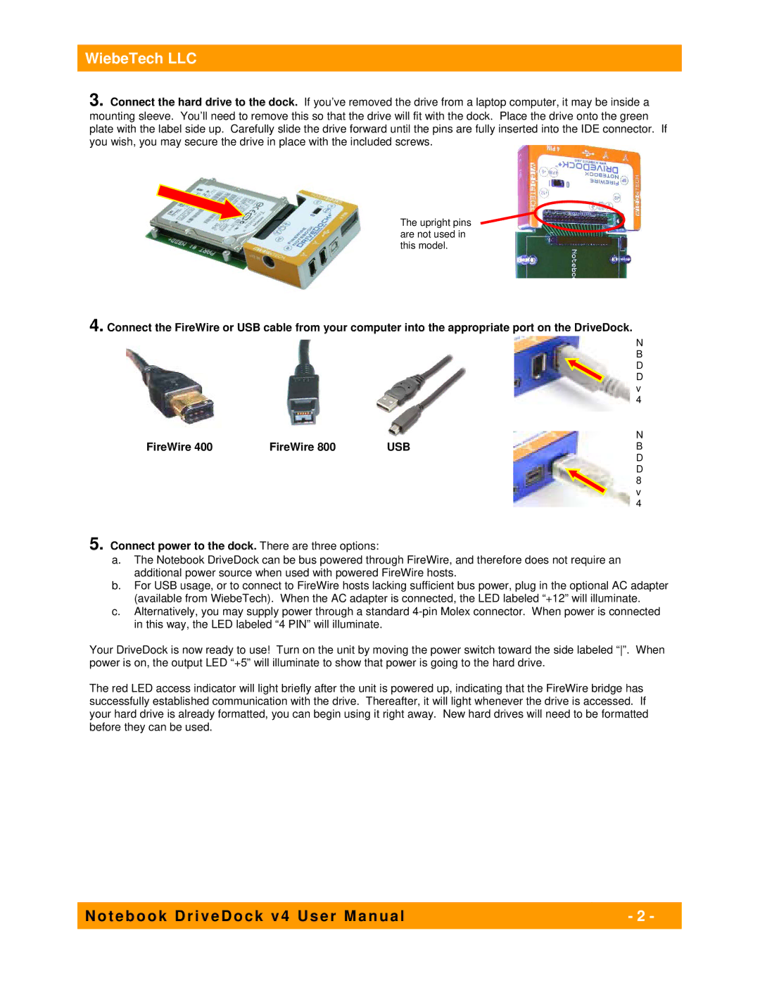 WiebeTech NBDDV4 user manual WiebeTech LLC 