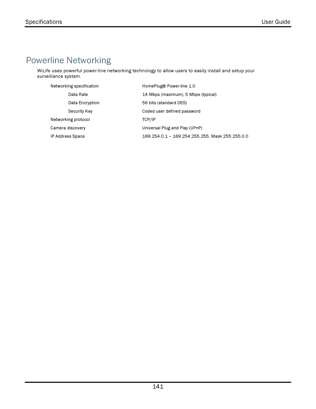 WiLife V2.1 manual Powerline Networking, Tcp/Ip 