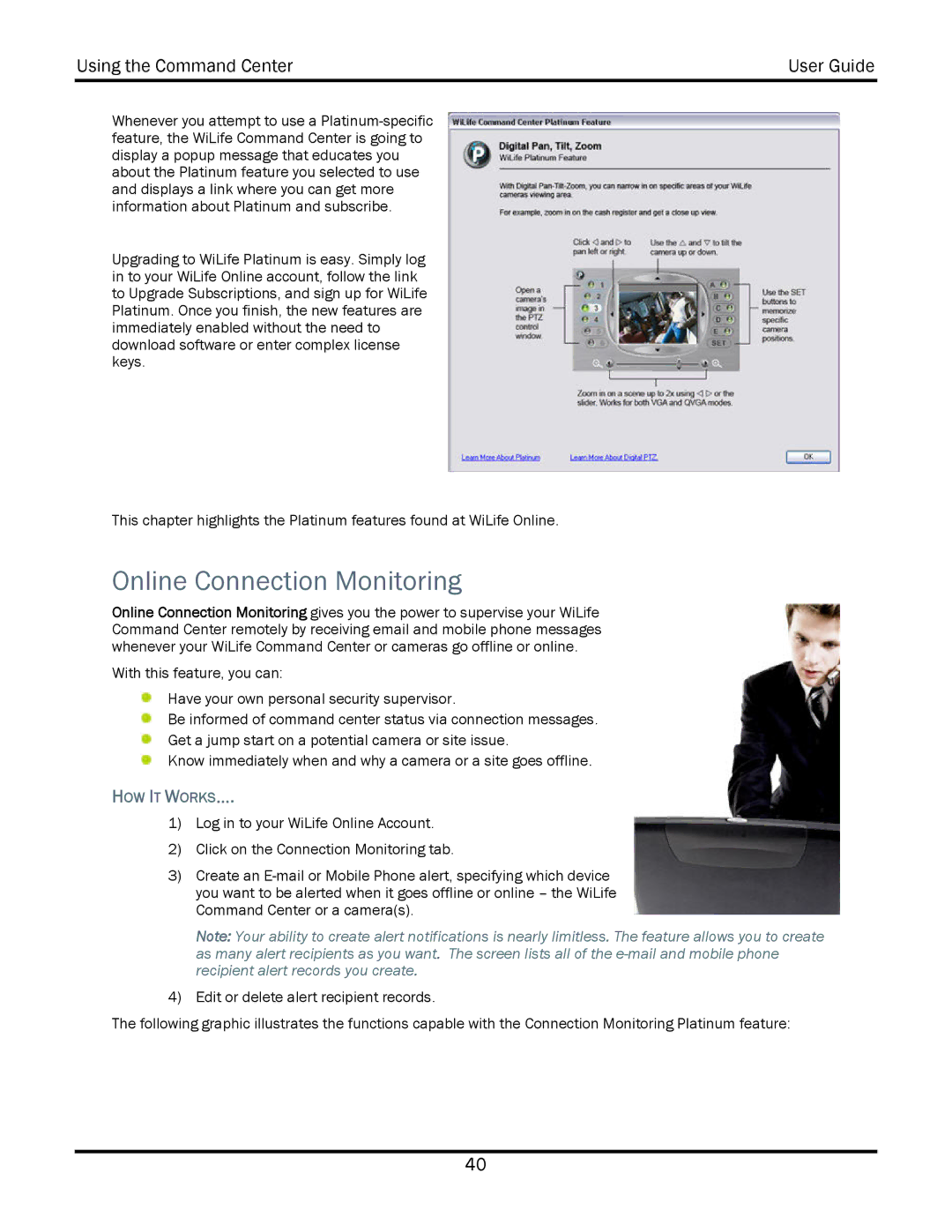 WiLife V2.5 manual Online Connection Monitoring, How It Works… 