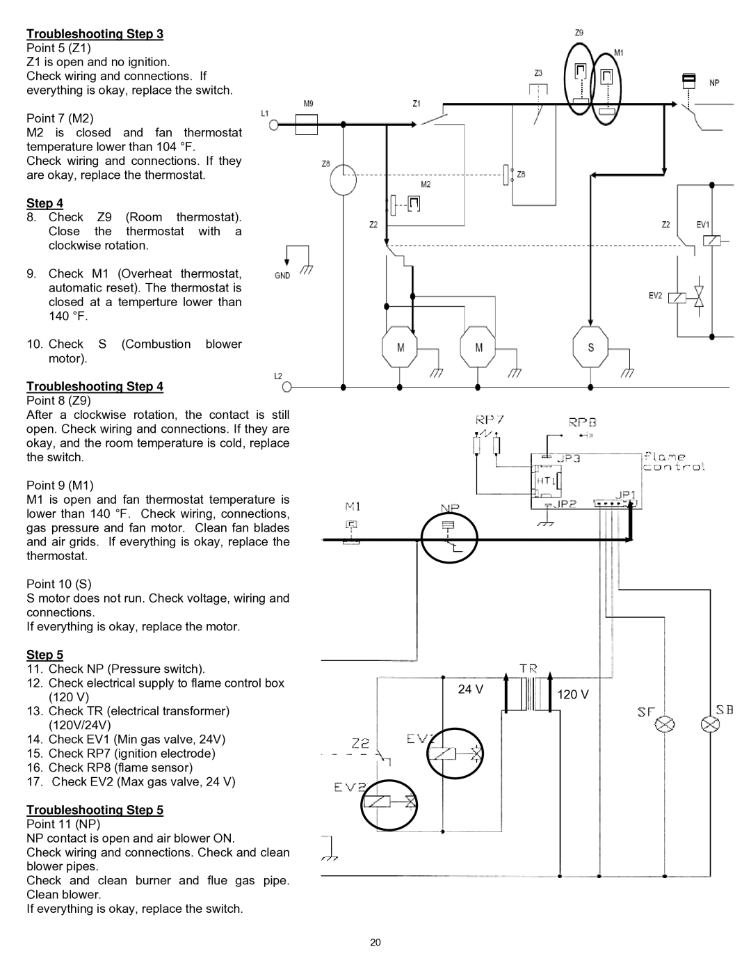 Williams 2903512, 2903511 installation instructions Troubleshooting Step 