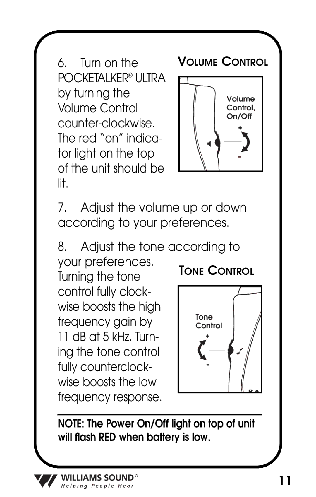 Williams Sound PKT D1 manual Frequency response 