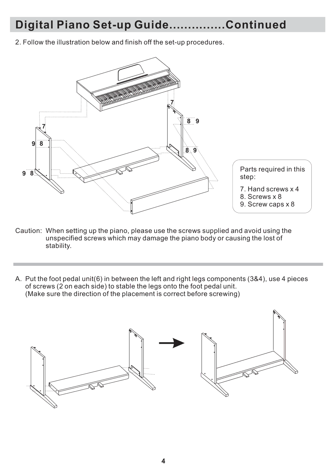 Williams Sound Sonata 88 manual Digital Piano Set-up Guide 