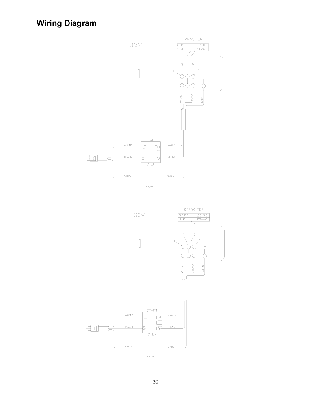 Wilton JWBS-16B manual Wiring Diagram 