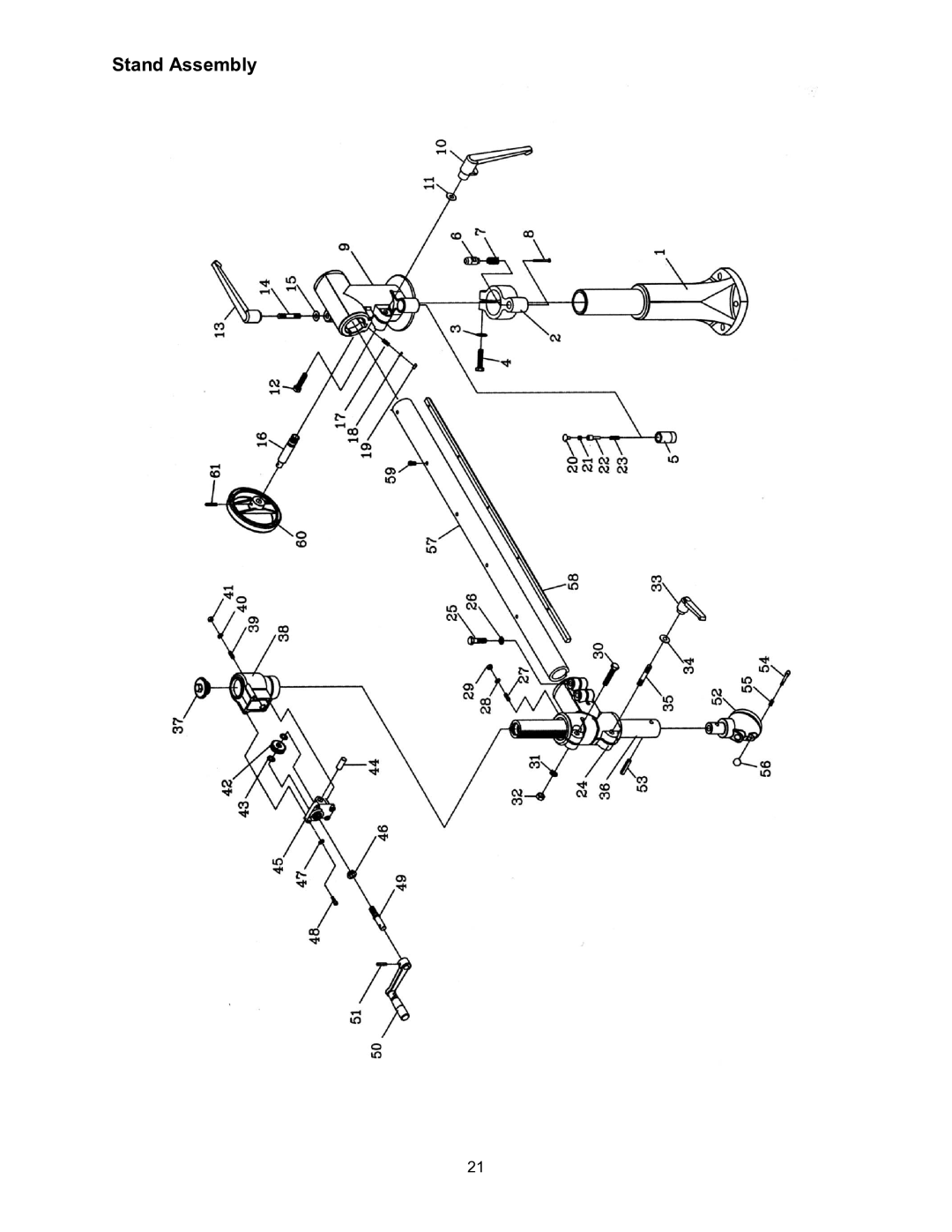 Wilton PF3-EZ manual Stand Assembly 