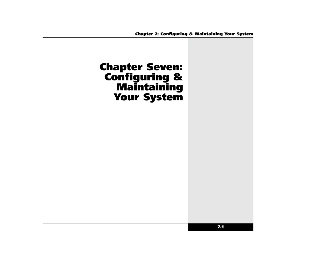 Winbook X2 manual Chapter Seven Configuring Maintaining Your System 