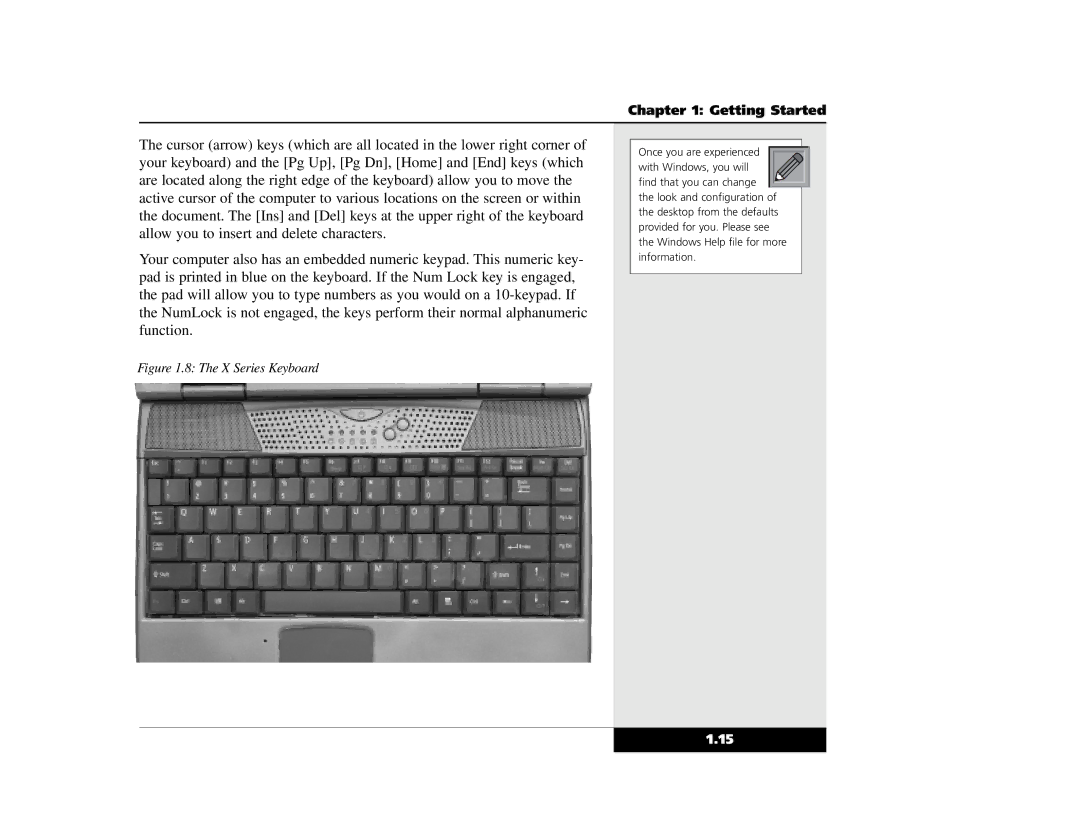 Winbook X2 manual X Series Keyboard 