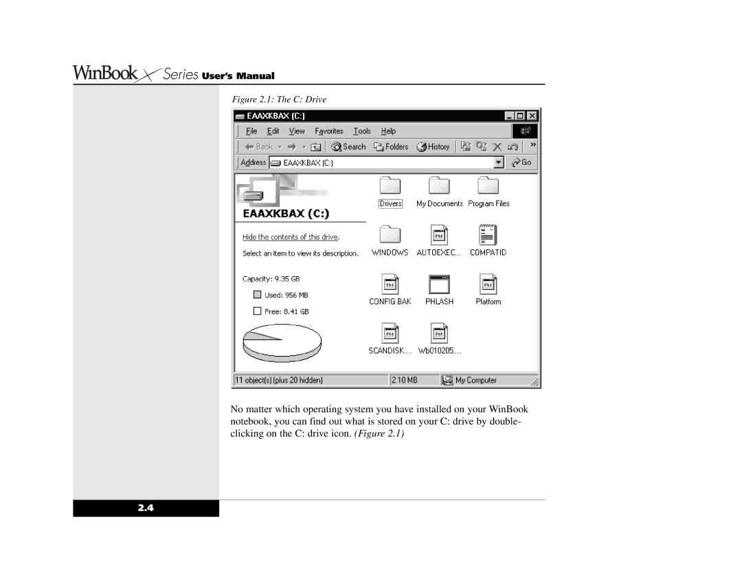 Winbook X2 manual C Drive 