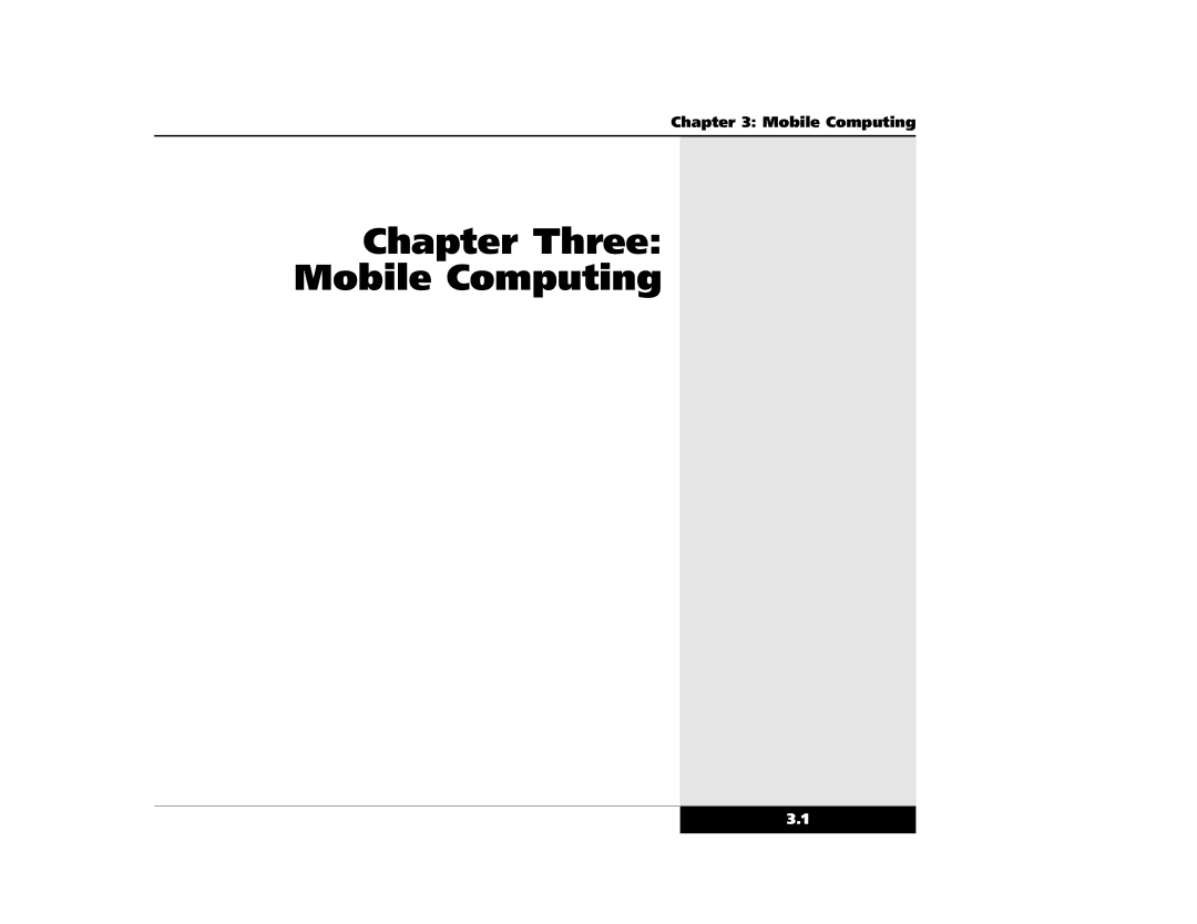 Winbook X2 manual Chapter Three Mobile Computing 