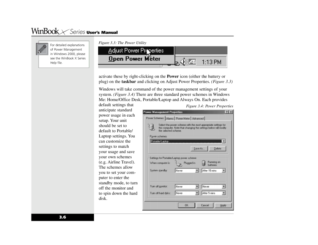 Winbook X2 manual Power Utility 