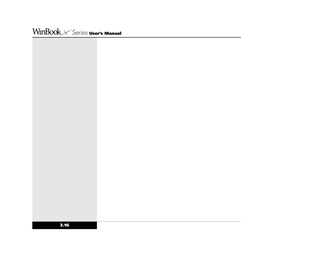Winbook X2 manual Series User’s Manual 