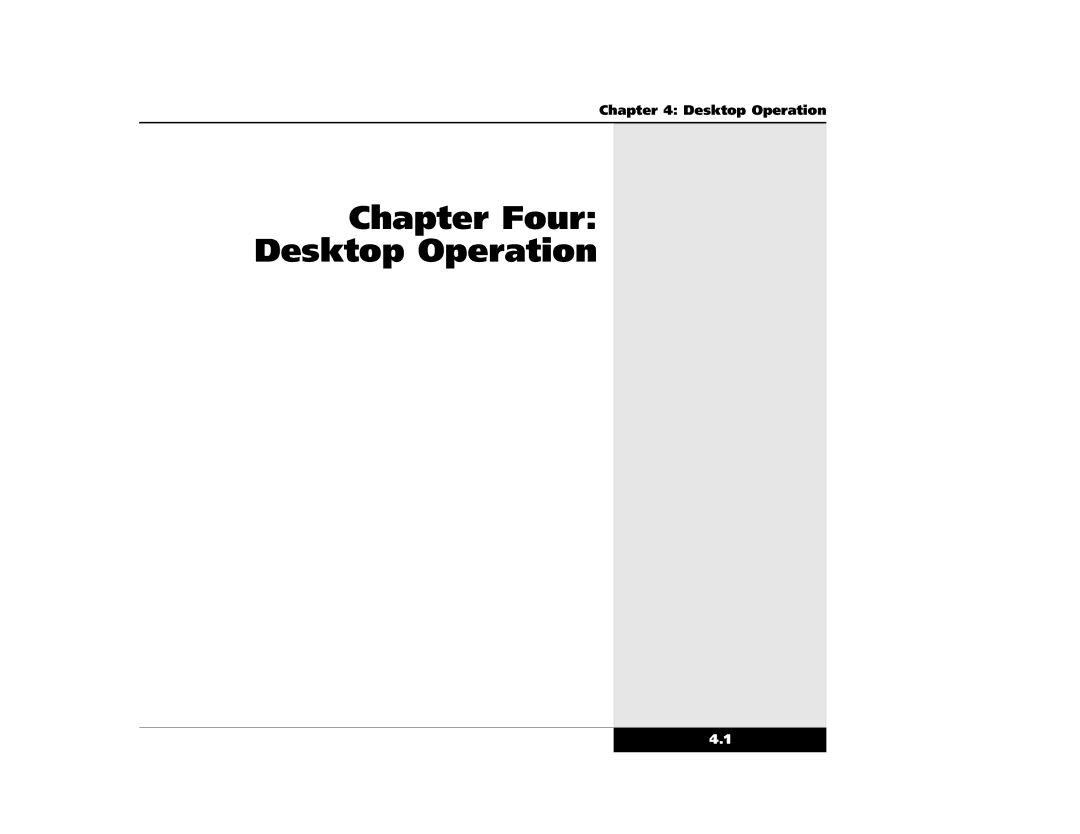 Winbook X2 manual Chapter Four Desktop Operation 