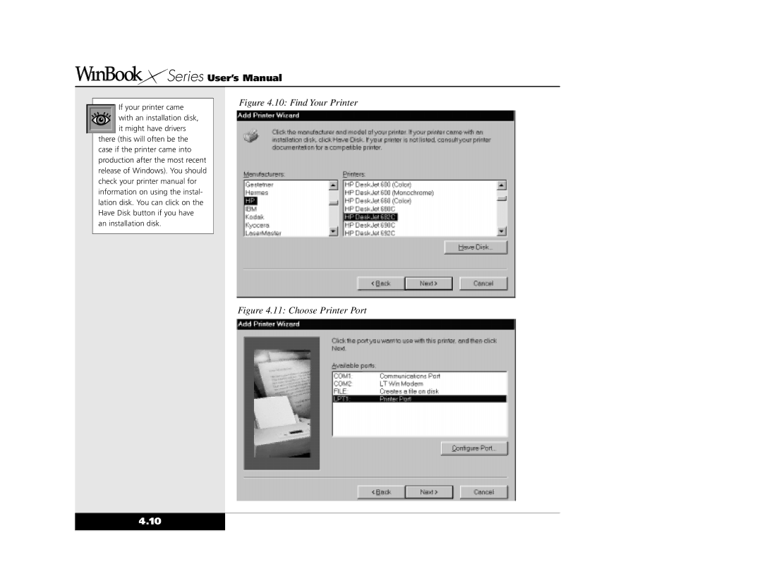 Winbook X2 manual Find Your Printer 