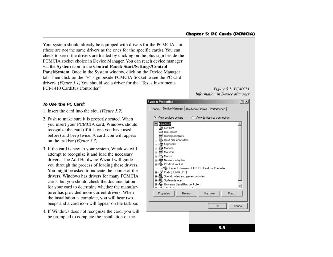 Winbook X2 manual To Use the PC Card 