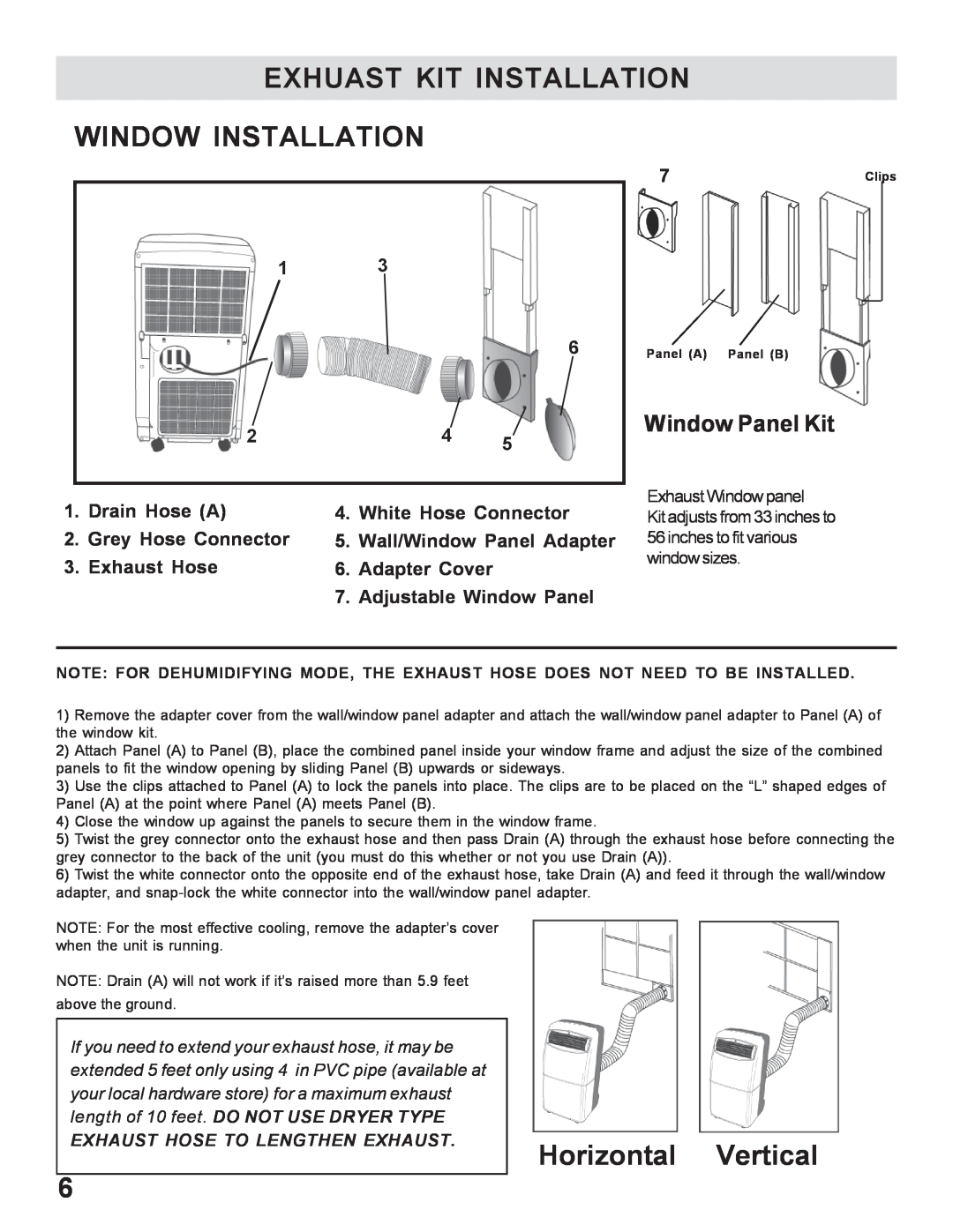 WindChaser Products PACR12 Exhuast Kit Installation, Window Installation, Horizontal Vertical, Window Panel Kit 