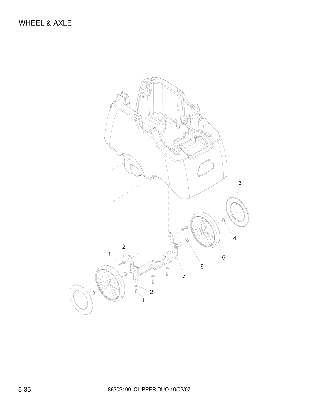 Windsor 10080480 operating instructions Wheel & Axle 